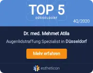 estheticon Top-5-Siegel für Dr. med. Mehmet Atila, Augenlidstraffung Düsseldorf
